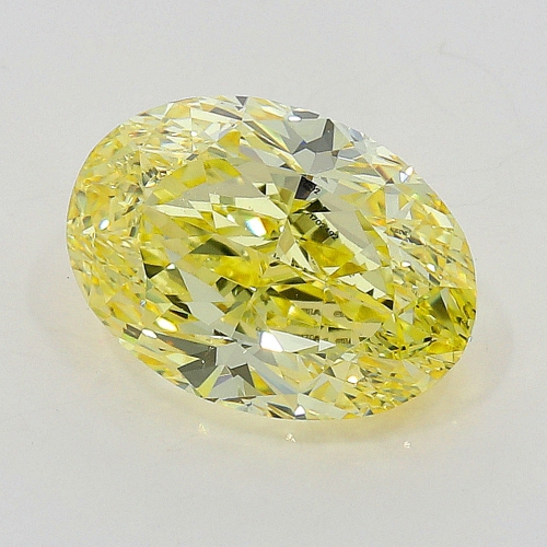 0.71 carat, Fancy Intense Yellow , Oval shape, VVS1 Clarity, GIA