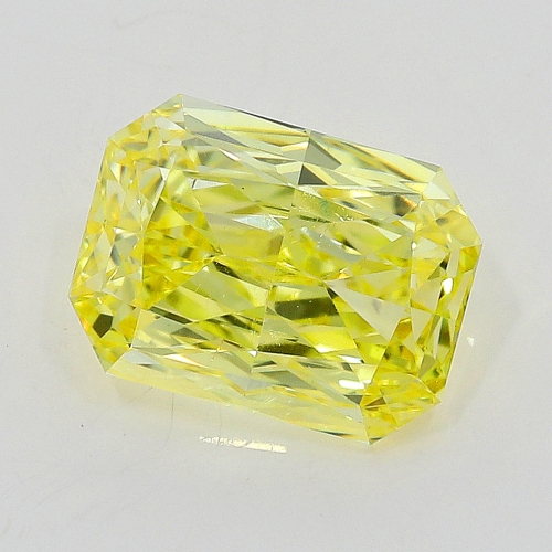 0.60 carat, Fancy Intense Yellow , Radiant shape, VS2 Clarity, GIA