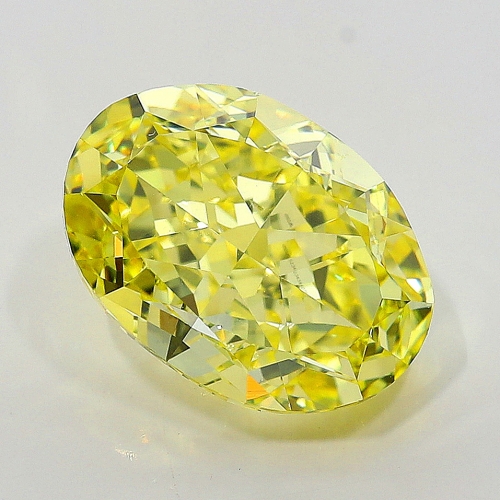 3.03 Carat Fancy Intense   Yellow  OV VS1 GIA