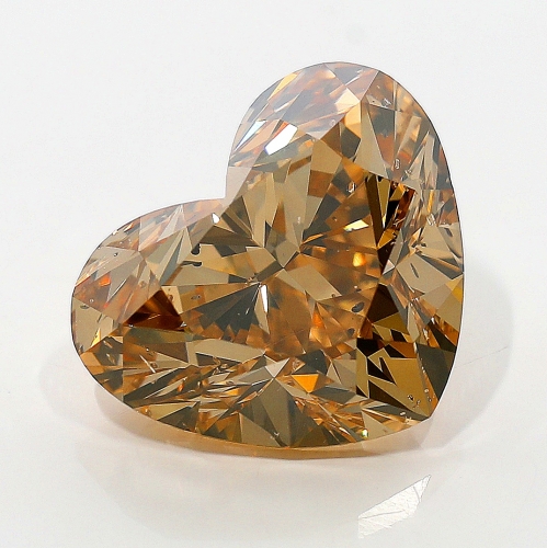 4.08 Carat     Orange HS SI2 GIA