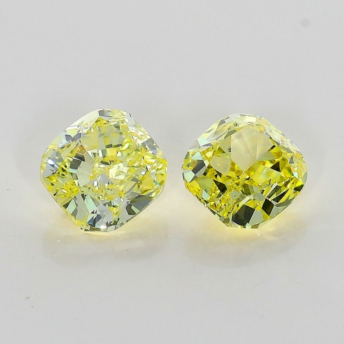 0.80 carat, Fancy Intense Yellow , Cushion shape, SI1 Clarity, GIA