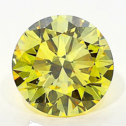 1.61 Carat Fancy Vivid   Yellow  BR SI2 GIA