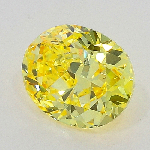 0.26 carat, Fancy Vivid Yellow , Oval shape, VS1 Clarity, GIA