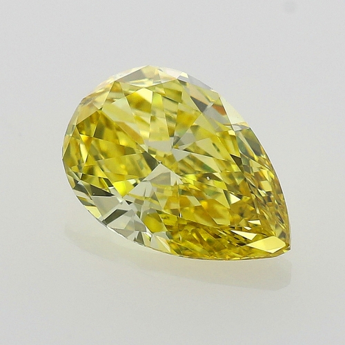 0.50 carat, Fancy Deep Yellow , Pear shape, SI1 Clarity, GIA