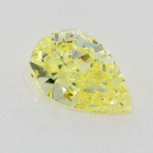 0.70 carat, Fancy Intense Yellow , Pear shape, VS2 Clarity, GIA