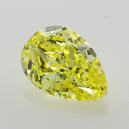 1.00 carat, Fancy Intense Yellow , Pear shape, SI2 Clarity, GIA