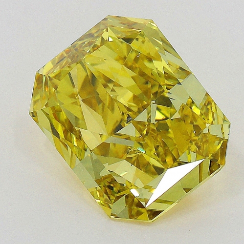 1.01 carat, Fancy Deep Yellow , Radiant shape, SI1 Clarity, GIA