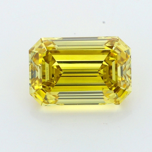 0.58 carat Emerald VS2 Fancy Deep Yellow
