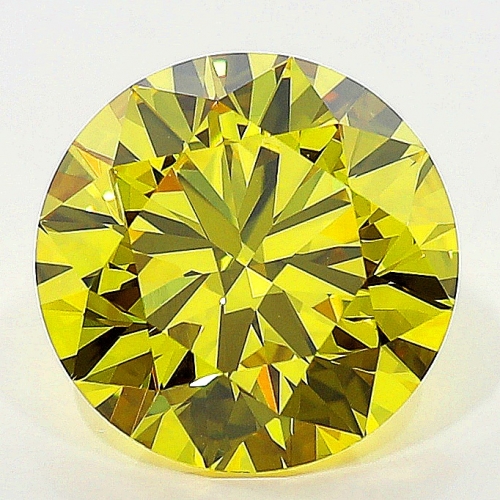 1.64 Carat Fancy Vivid   Yellow  BR VS1 GIA