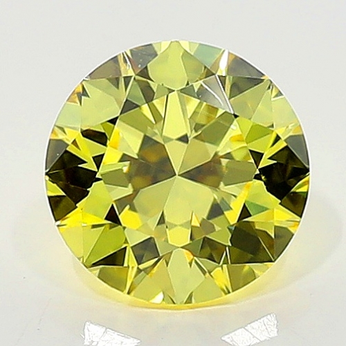 0.50 Carat Fancy Vivid   Yellow  BR SI1 GIA