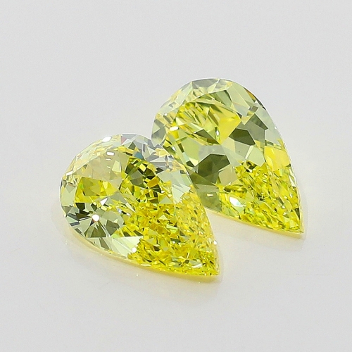 0.50 carat, Fancy Intense Yellow , Pear shape, VS2 Clarity, GIA