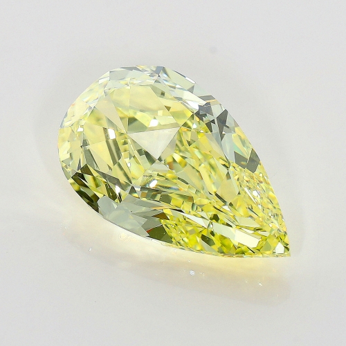 5.01 Carat Fancy Intense Yellow  PS IF GIA