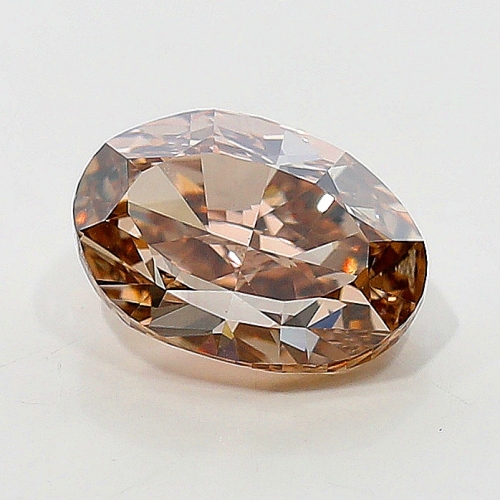 0.81 Carat Fancy Orangy  Brown  OV VS2 GIA