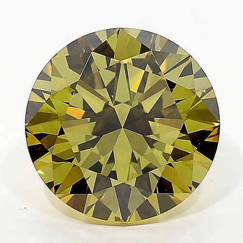 1.50 Carat Fancy Deep Brownish Greenish Yellow  BR VS2 GIA