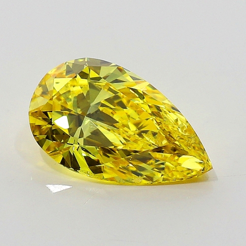 1.01 Carat Fancy Vivid   Yellow  PS SI2 GIA