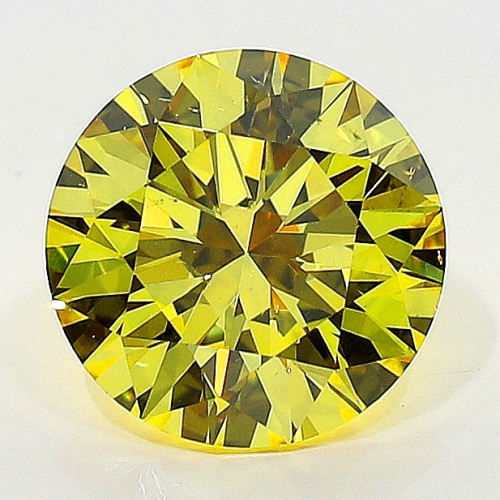 1.02 Carat Fancy Vivid   Yellow  BR SI1 GIA