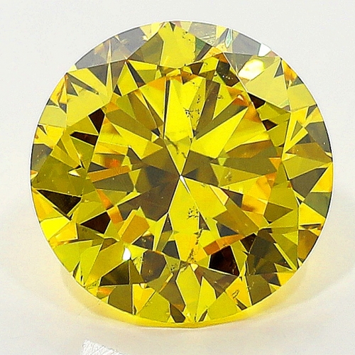 1.70 Carat Fancy Vivid   Yellow  BR SI2 GIA