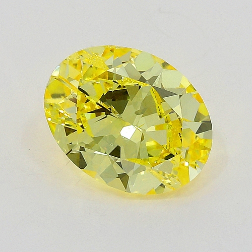 0.50 carat, Fancy Intense Yellow , Oval shape, SI1 Clarity, GIA