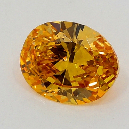 0.19 carat, Fancy Vivid Yellowish Orange , Oval shape, SI2 Clarity, GIA