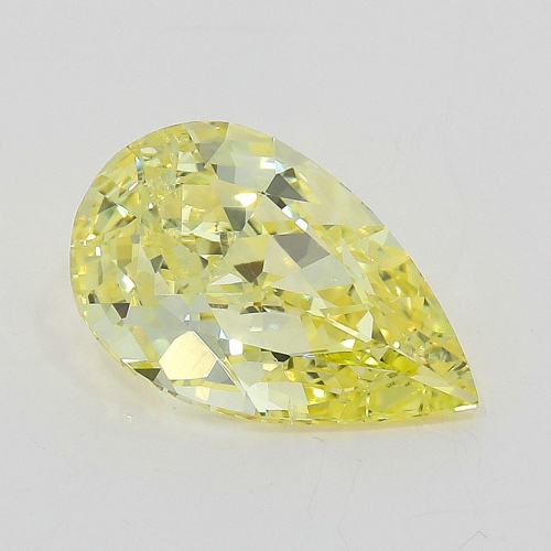 0.5 carat Pear Shape  SI2 Fancy Intense Yellow